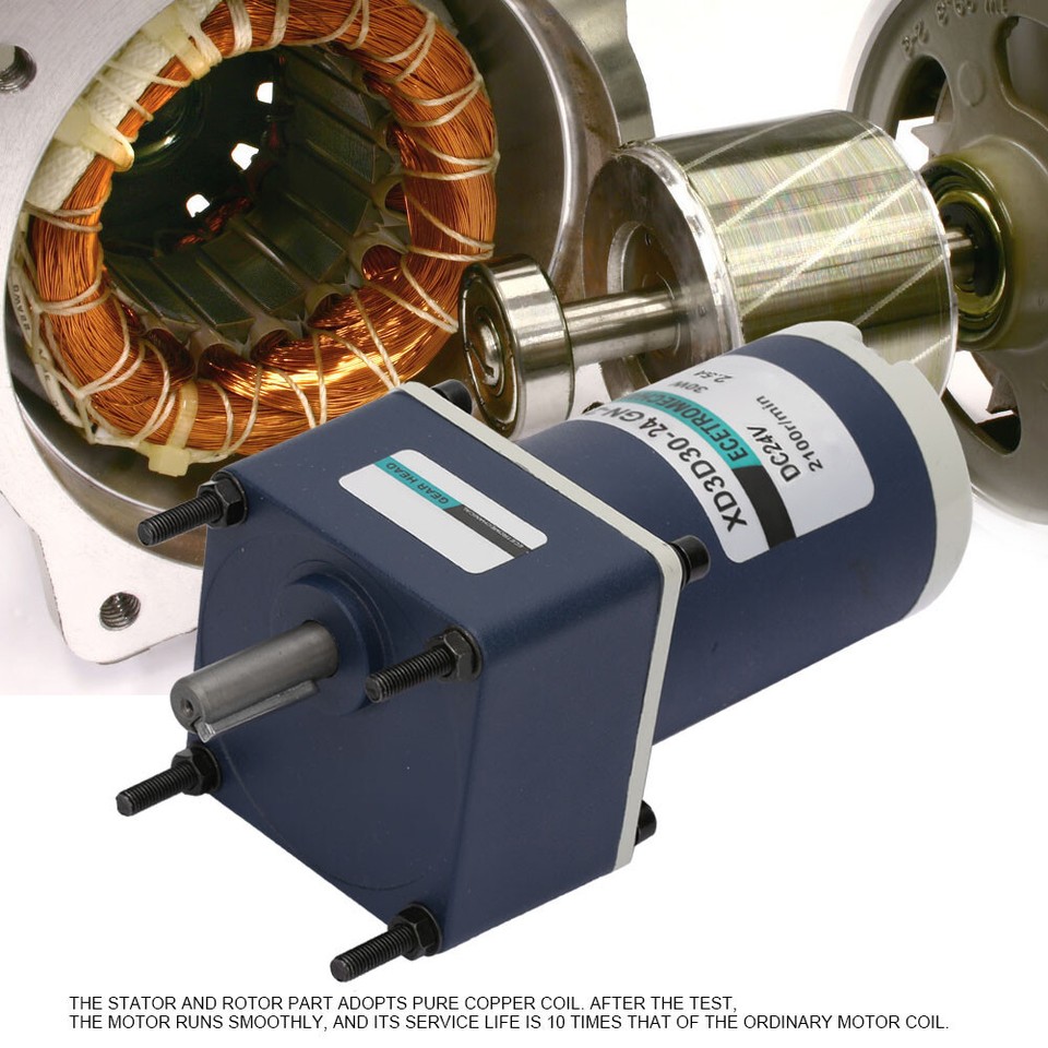 (280RPM)DC24V Gear Motor 30W XD3D3024GN21S CW/CCW Permanent