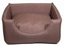 CUCCIA CANI DIVANETTO SFODERABILE IN MISTO COTONE FONDO TNT 56X46H27 VARI COLORI