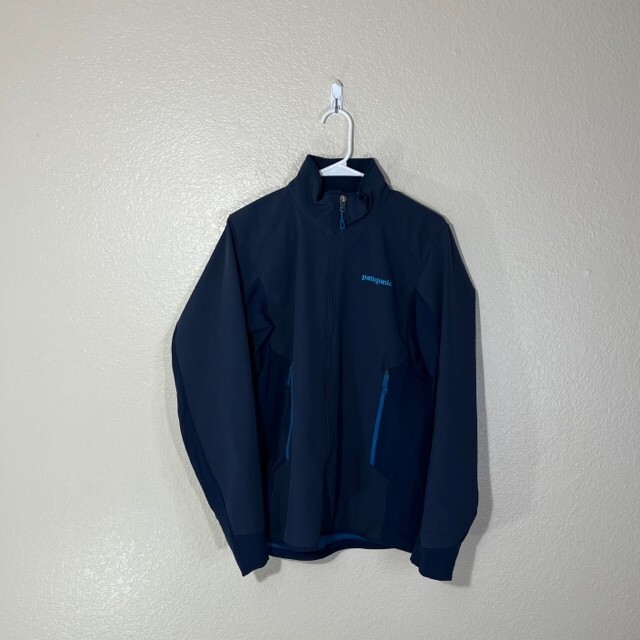 Patagonia Men's Adze Hybrid Jacket Black Blue Size Small Patagonia Men's Adze Hybrid Jacket Black Blue Size Small
