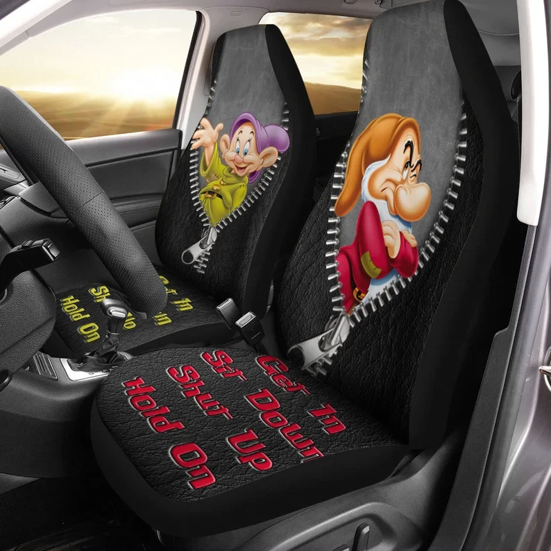 Dopey Grumpy Funny Car Seat Covers set of 2 eBay