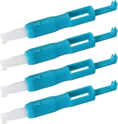 4PCS Automatic Needle Threader Needle Threading Tool Machine Needle Inserter Thr
