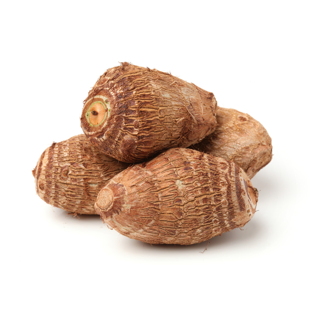 Taro | Eddo | Tarohead | Wasserbrotwurzel - Frische Eddoes Knollen (500 g)