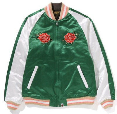 【希少美品】アベイシングエイプ 豪華刺繍デザイン スーベニアジャケット ア ベイシング エイプの日本限定スーベニアジャケット、エイプ