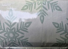KING "SNOWFLAKES 4pc Heavyweight Turkish Cotton Flannel Sheet Set New