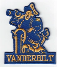 Vanderbilt Commodore Vintage Mascot Embroidered 3x2.5in Iron / Sew-On Patch