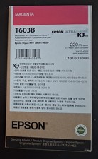 2026 Genuine Epson T603B Magenta Ink Stylus Pro 7800 9800 Factory Sealed