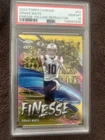 2024 Topps Chrome Finesse Drake Maye Rookie Yellow Refractor /75 F-2 PSA 10 Pats