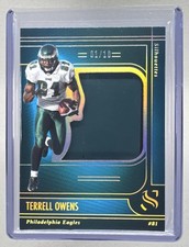 Terrell Owens 2025 Panini Silhouette #37 Holo Gold Silhouettes /10 PATCH