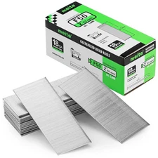 meite 18 Gauge Brad Finish Nails 2"Length Galvanized F Series for wood boxes