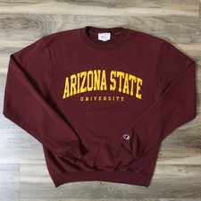 Vintage Champion Eco Arizona State University ASU Pullover Spellout Mens Small