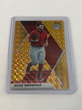 2021 Mosaic ALEX VERDUGO Gold Prizm #'d 09/10 - BOSTON