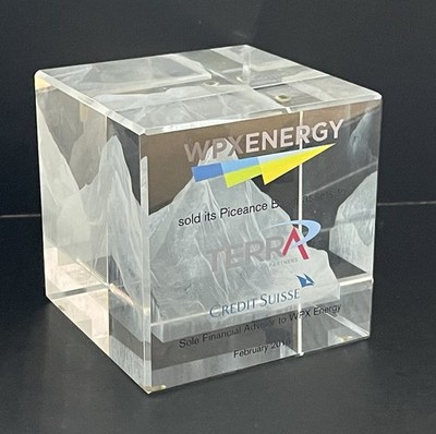 WPX & TERRA Energy Piceance Basin Oil & Gas Petroleum LARGE Paperweight