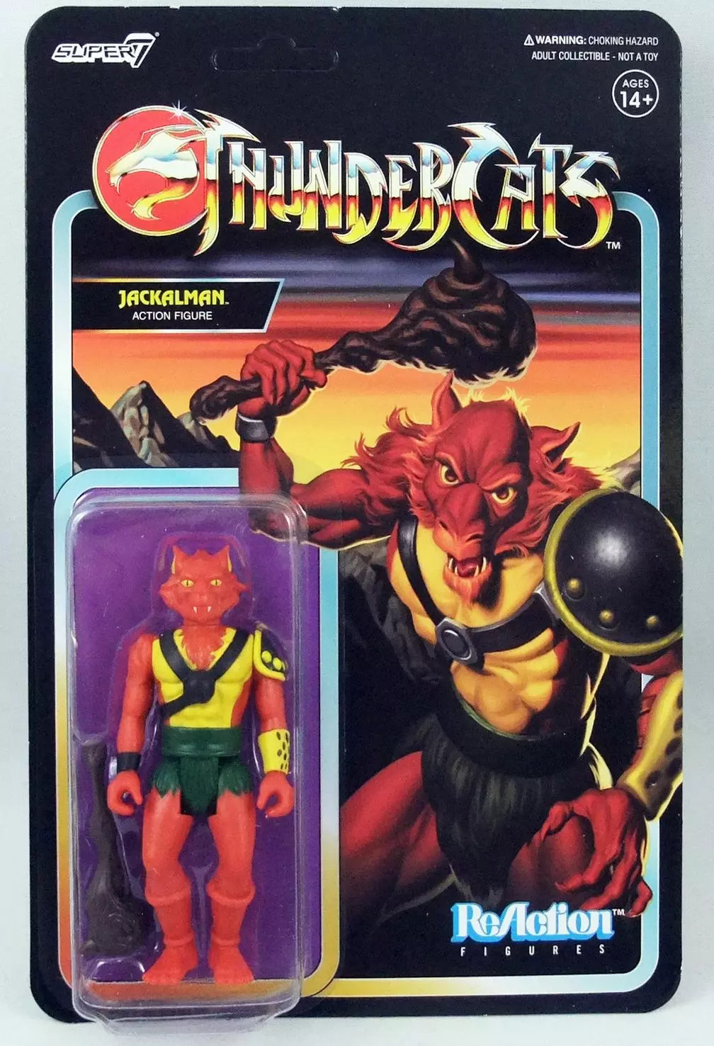 Figurine retro ThunderCats Jackalman pour decor de bureau et collection vintage
