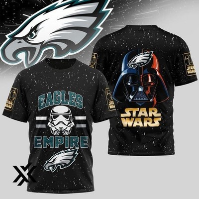 1Philadelphia 1Eagle Premium x Star Wars 50Th Anniversary 3D Shirt S-5XL