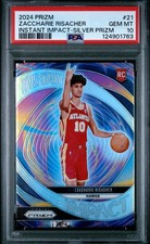 2024 PANINI PRIZM INSTANT IMPACT SILVER PRIZM #21 ZACCHARIE RISACHER PSA 10