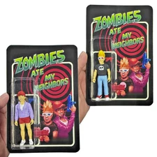 Zombies Ate My Neighbors Action Figures (Zeke & Julie) Custom Retro Game Collect
