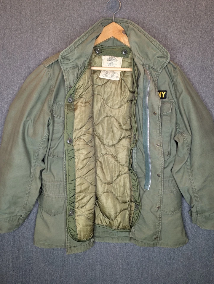 Chaqueta de Campo Alpha Industries M65 con Forro Verde Medio OG107 USGI Era Vietnam Foto 2 de 4
