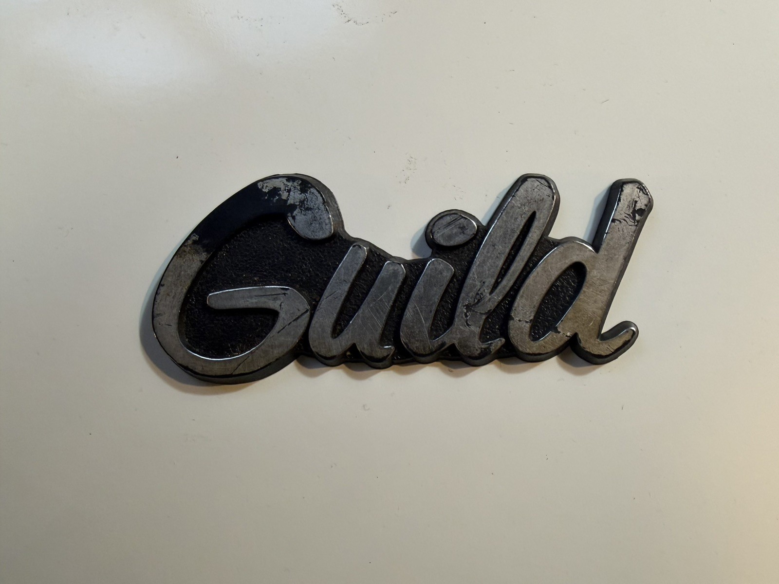 Vintage  1960??s  Guild Amplifier Badge Logo Plaque For Tube Amplifier