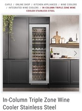 Caple WC1796 Triple Zone Integrated Wine Cooler - GRADED - 5108300129