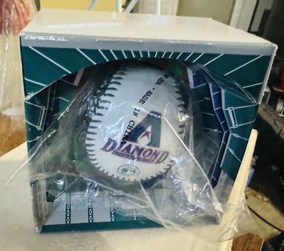 Arizona Diamondbacks MLB 1998 Inaugural Season Snakeskin Baseball in Stadium Box
