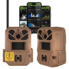 Moultrie Edge 3 Cellular Trail Camera 2Pack, 40MP, 0.5s Trigger