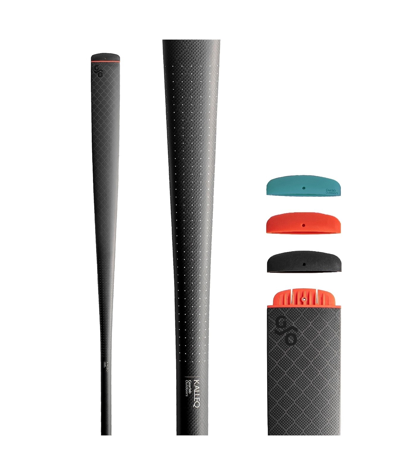 Paddle Set, Greenland Kayak Paddle, Color Tips - Carbon ...
