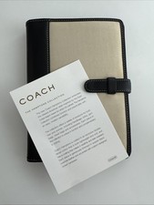 COACH Vintage Hampton Photo Album Leather Canvas