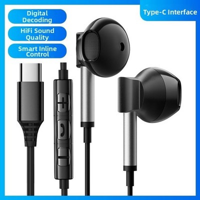 Typ C auf USB C In Ear Kopfhörer mit ausgewogenem Klang für Stimme und Musik