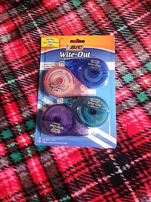 BIC White-Out EZ Correct Correction Tape - 4 Count (WOTAPP418-WHI)