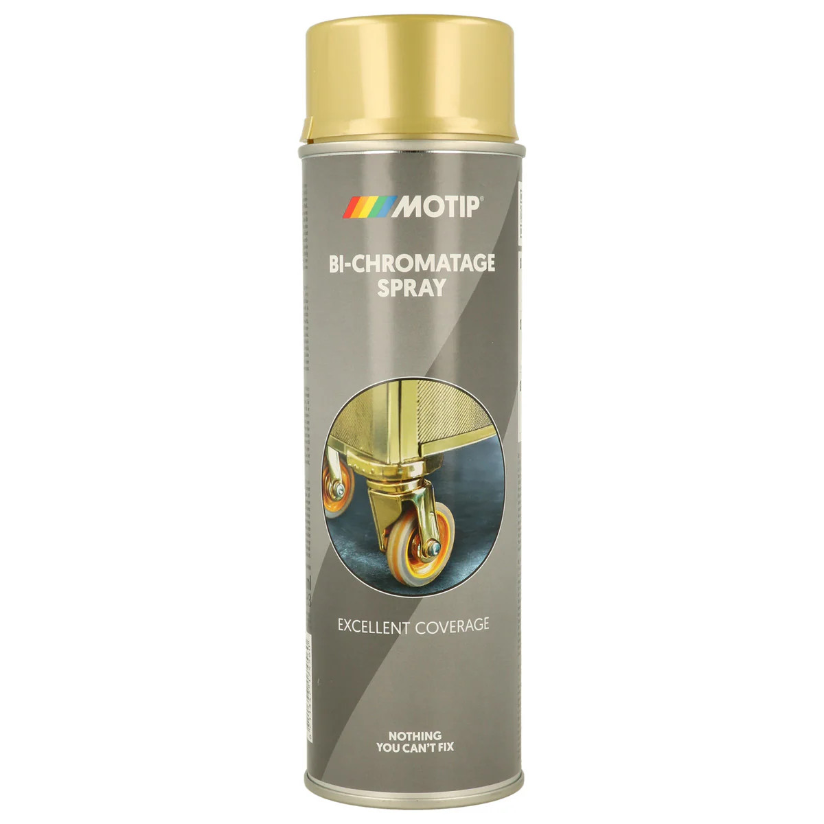 Peinture bichromatage Motip or mat pour restaurer la visserie auto 500ml