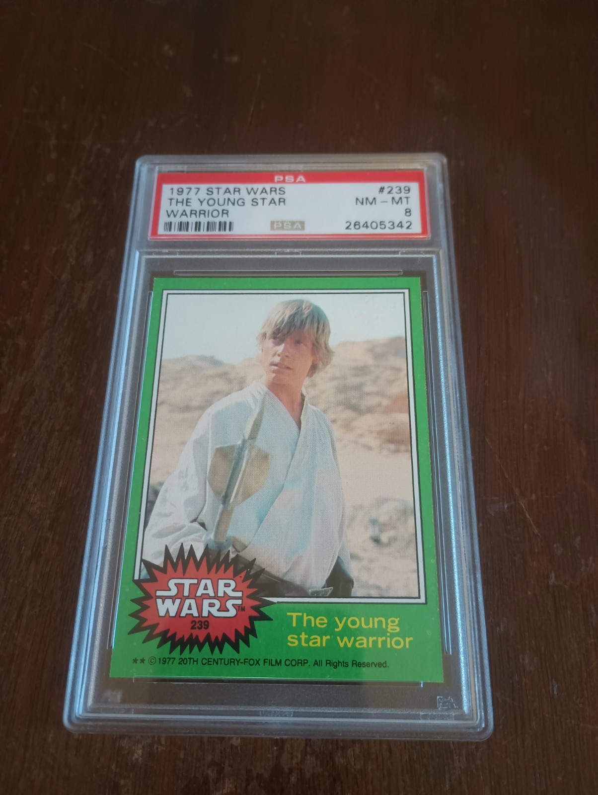 1977 Topps (Star Wars/4th.Series) #239 The Young Star Warrior (PSA 8)