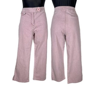 Women Per Una Jeans Pink Cotton L
