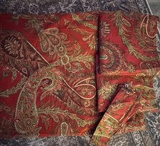 Beautiful High Quality Vintage Paisley King Duvet and Window Valance Set