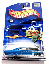 HOT WHEELS 1965 PONTIAC BONNEVILLE. 2003 1ST EDITION BLUE / SILVER
