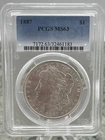 1887 Morgan Silver Dollar – PCGS MS-63 – Brilliant Cartwheel Luster