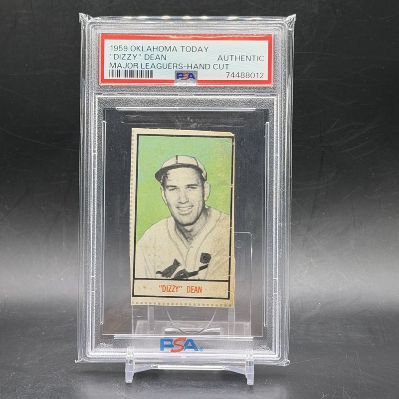 1959 Oklahoma Today Dizzy Dean HOF St Louis Cardinals PSA Authentic Vintage
