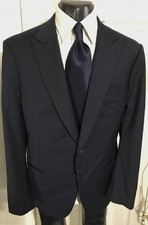 GIORGIO ARMANI BLACK LABEL SIZE 44/46 REG NAVY 2 BUTTON WOOL SPORTCOAT