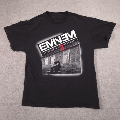 Eminem Marshall Mathers LP 2 Tee Shirt Mens Large Black Hip Hop Rap 2014 Y2K