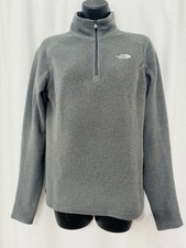 The North Face Women's Gray 1/4 Quarter Zip Pullover Sweater Size Small