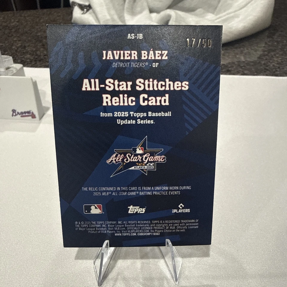 Parche Javier Báez All-Star Serie Actualización Topps 2025/50 AS-JB 💥 Foto 2 de 2