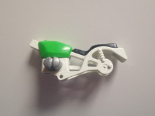 PLAYMOBIL "Podwozie" biało-zielone, Podwozie motocykla, Stary motocykl, Motorower, Część zamienna