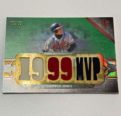 Topps 2024 Triple Threads Chipper Jones Braves Relic Legend RL-CJ /18