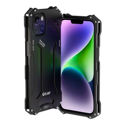 R-JUST RJ17 Shockproof Armor Metal Handyhülle, für iPhone 14, für iPhone 14 Plus