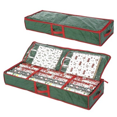 Underbed Gift Wrap Organizer,Gift Wrapping Paper Storage Container,Holds up to 2