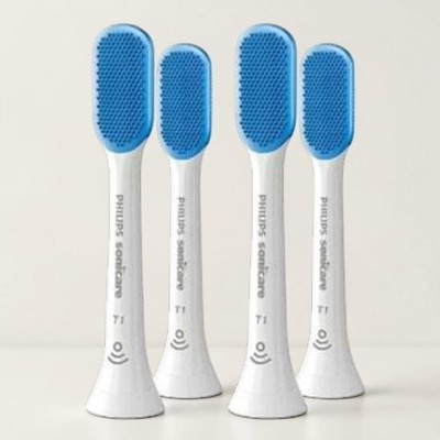 Philips Sonicare TongueCare+ HX8072/01 Zungenbürstenköpfe weiß 2er Set [4 Stück]
