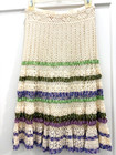 Cynthia Steffe Ivory Crochet Set:  Skirt and Cardigan, XS with Joolay Silk Scarf — photo 7