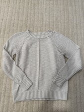 The LOFT Small White Sweater