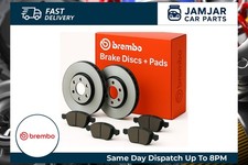 BREMBO Front 2x Brake Discs + Pad Set For Disc Brake Fits Audi A6 A6 Allroad