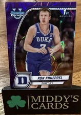 2024-25 Bowman University Chrome - Kon Knueppel #48 Purple Lava Refractor (RC)