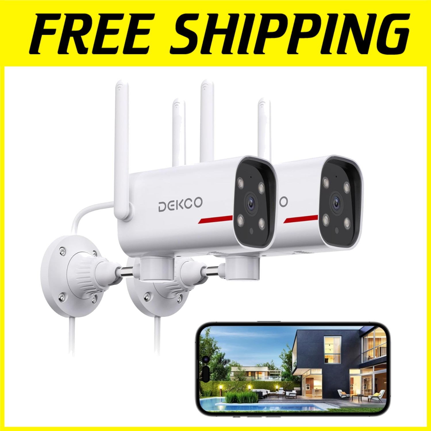 Alexa & Google Assistant Compatible Security Cameras